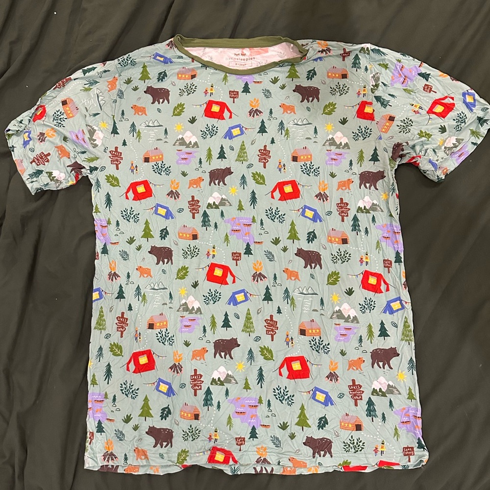 Little Sleepies Happy Campers Men’s Pajama Top